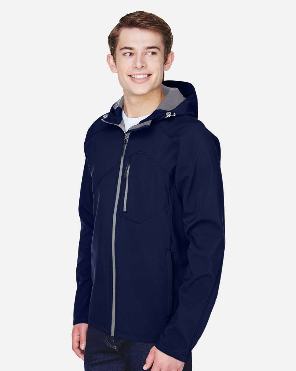 North End-88166-Men's Glacier Insulated Three-Layer Fleece Soft Shell Hood Jacket - Image 10