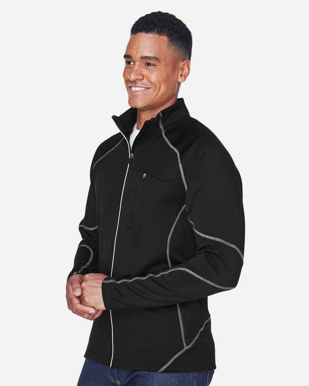 North End-88174-Men's Gravity Performance Fleece Jacket - Image 4