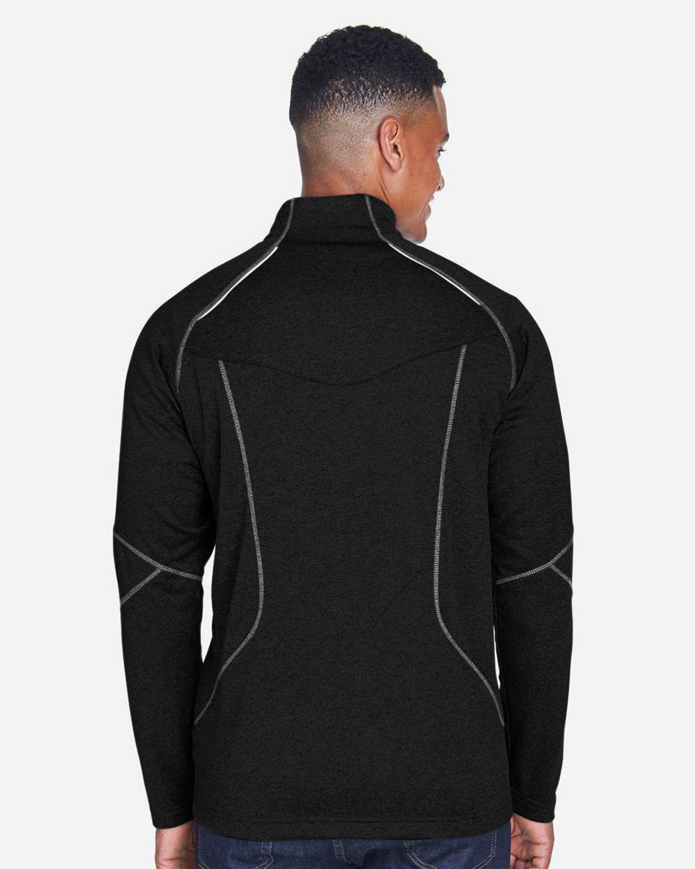 North End-88175-Men's Catalyst Performance Fleece Quarter-Zip Pullover - Image 5