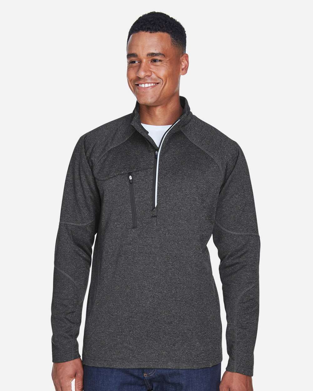 North End-88175-Men's Catalyst Performance Fleece Quarter-Zip Pullover - Image 9