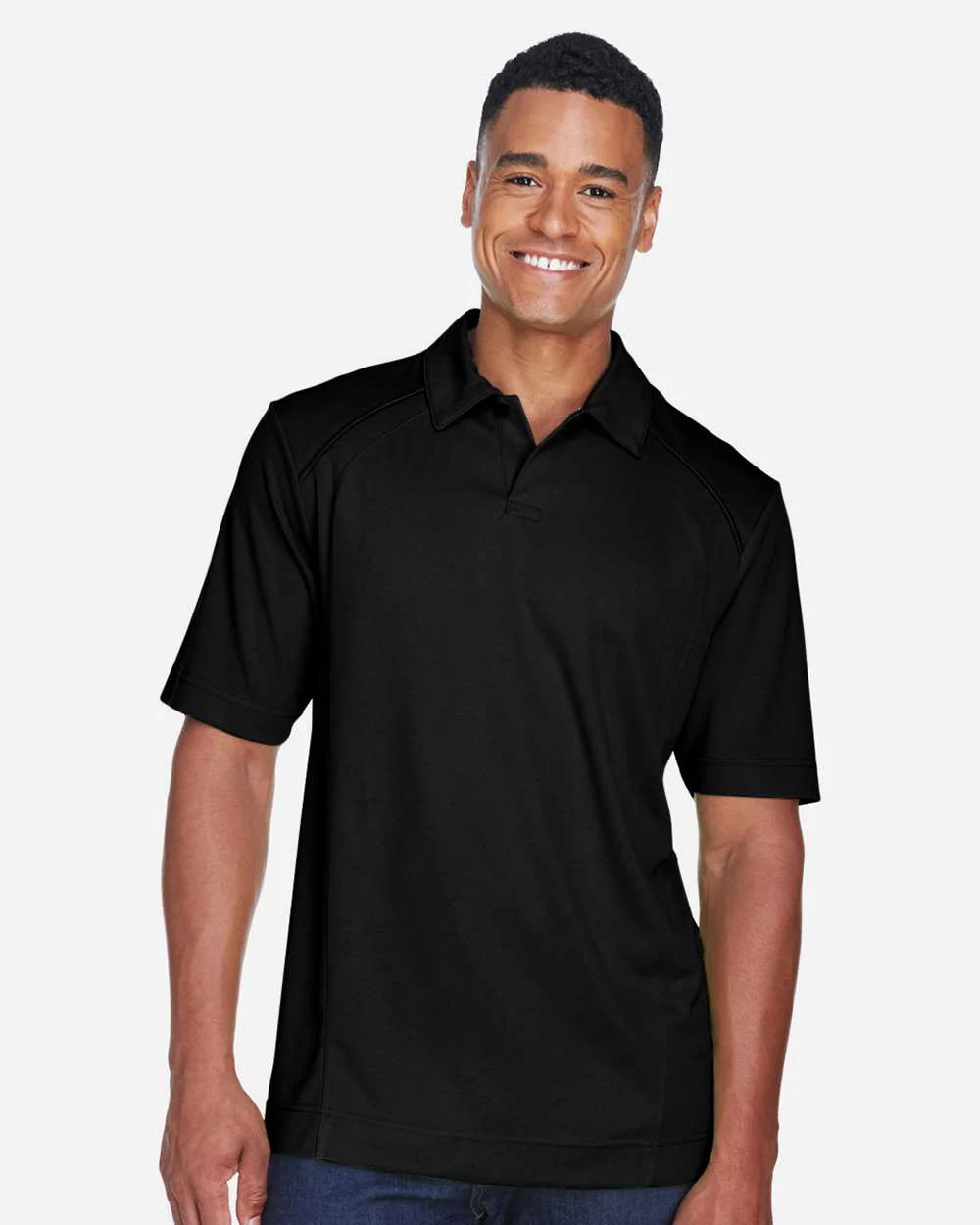 North End-88632-Men's Recycled Polyester Performance Pique Polo - Image 3