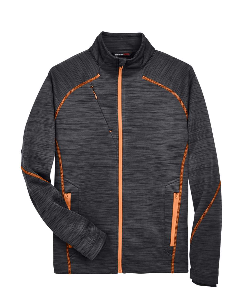 North End-88697-Men's Flux Mélange Bonded Fleece Jacket - Image 17