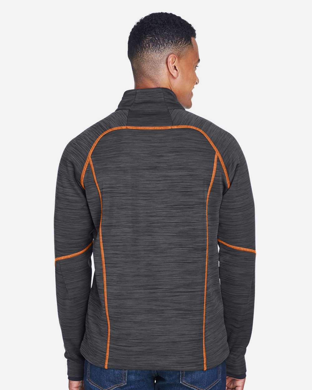 North End-88697-Men's Flux Mélange Bonded Fleece Jacket - Image 21