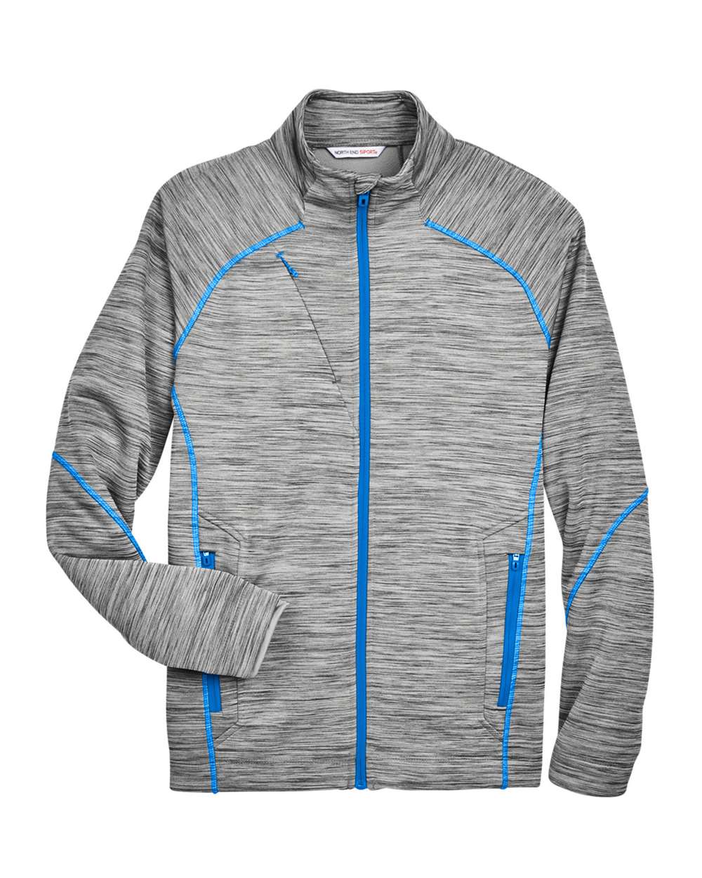 North End-88697-Men's Flux Mélange Bonded Fleece Jacket - Image 22