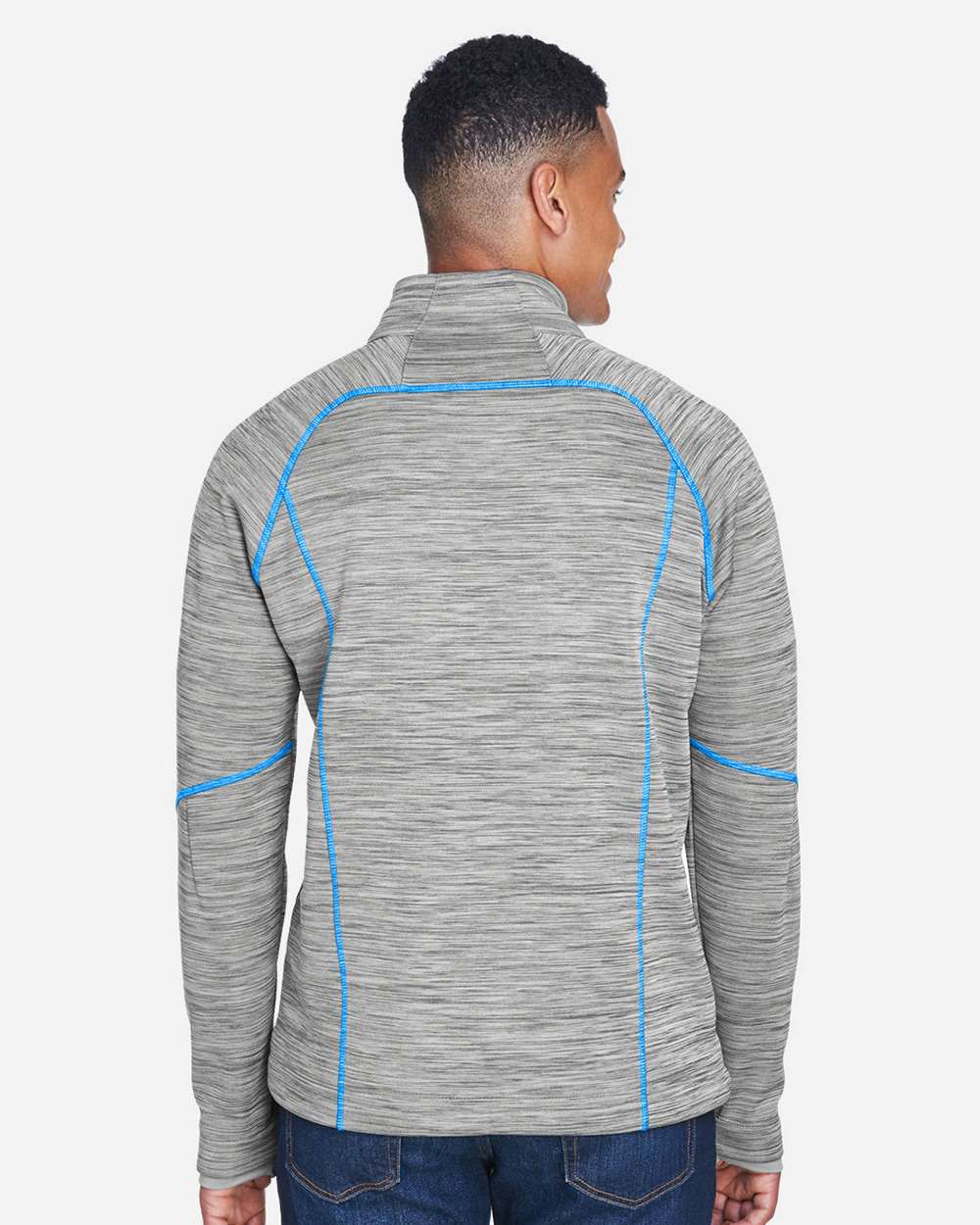 North End-88697-Men's Flux Mélange Bonded Fleece Jacket - Image 26
