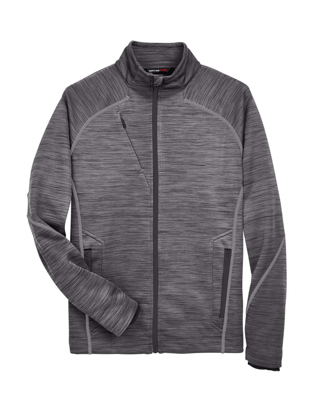 North End-88697-Men's Flux Mélange Bonded Fleece Jacket - Image 7