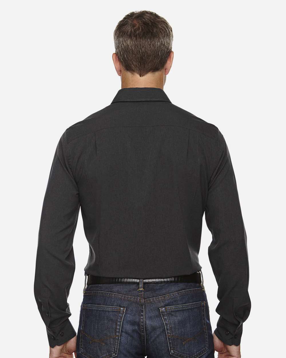 North End-88802-Men's Melange Performance Shirt - Image 3
