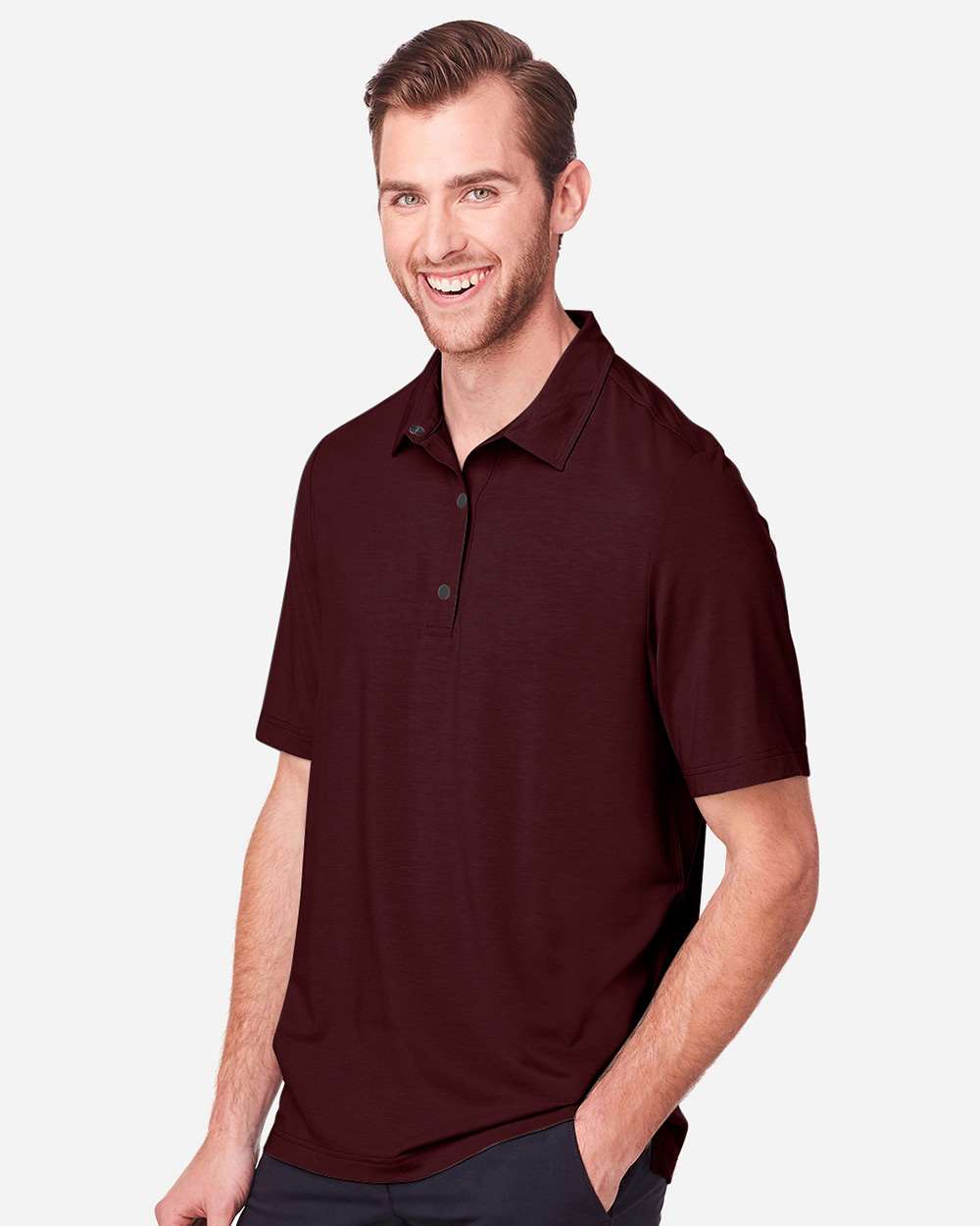 North End-NE100-Men's JAQ Snap-Up Stretch Performance Polo - Image 10