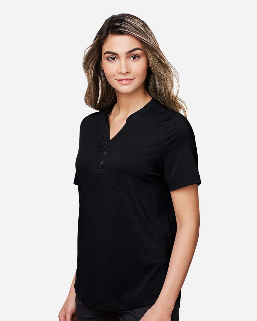 North End-NE100W-Women's JAQ Snap-Up Stretch Performance Polo - Image 4