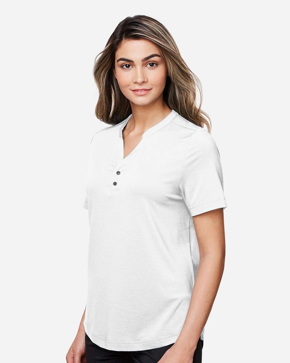 North End-NE100W-Women's JAQ Snap-Up Stretch Performance Polo - Image 40