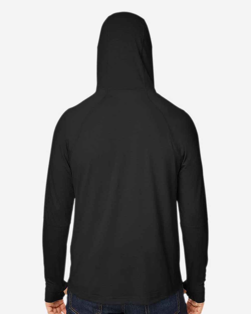 North End-NE105-Unisex JAQ Stretch Performance Hooded Long Sleeve T-Shirt - Image 6