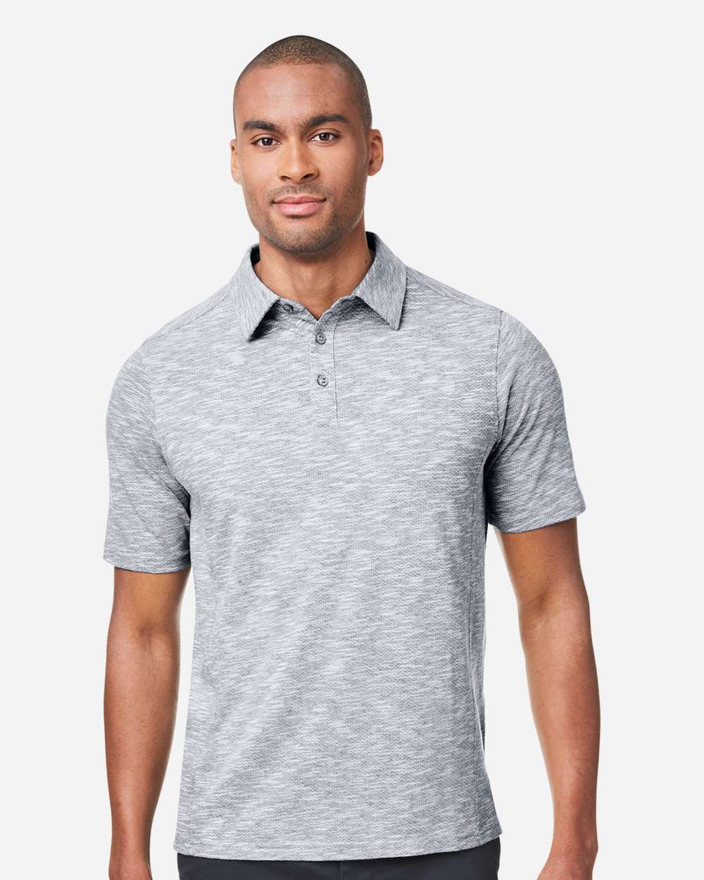 North End-NE115-Men's Eclipse Jacquard Polo - Image 4
