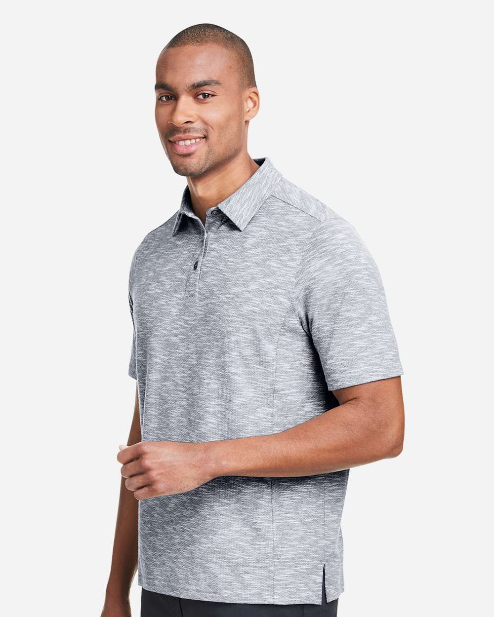 North End-NE115-Men's Eclipse Jacquard Polo - Image 5