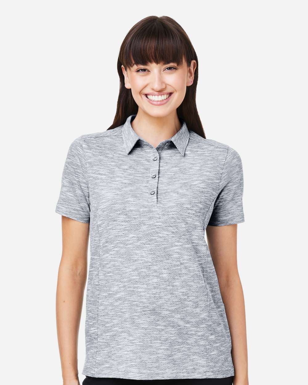 North End-NE115W-Women's Eclipse Jacquard Polo - Image 4