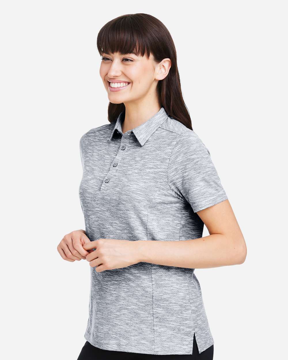 North End-NE115W-Women's Eclipse Jacquard Polo - Image 5