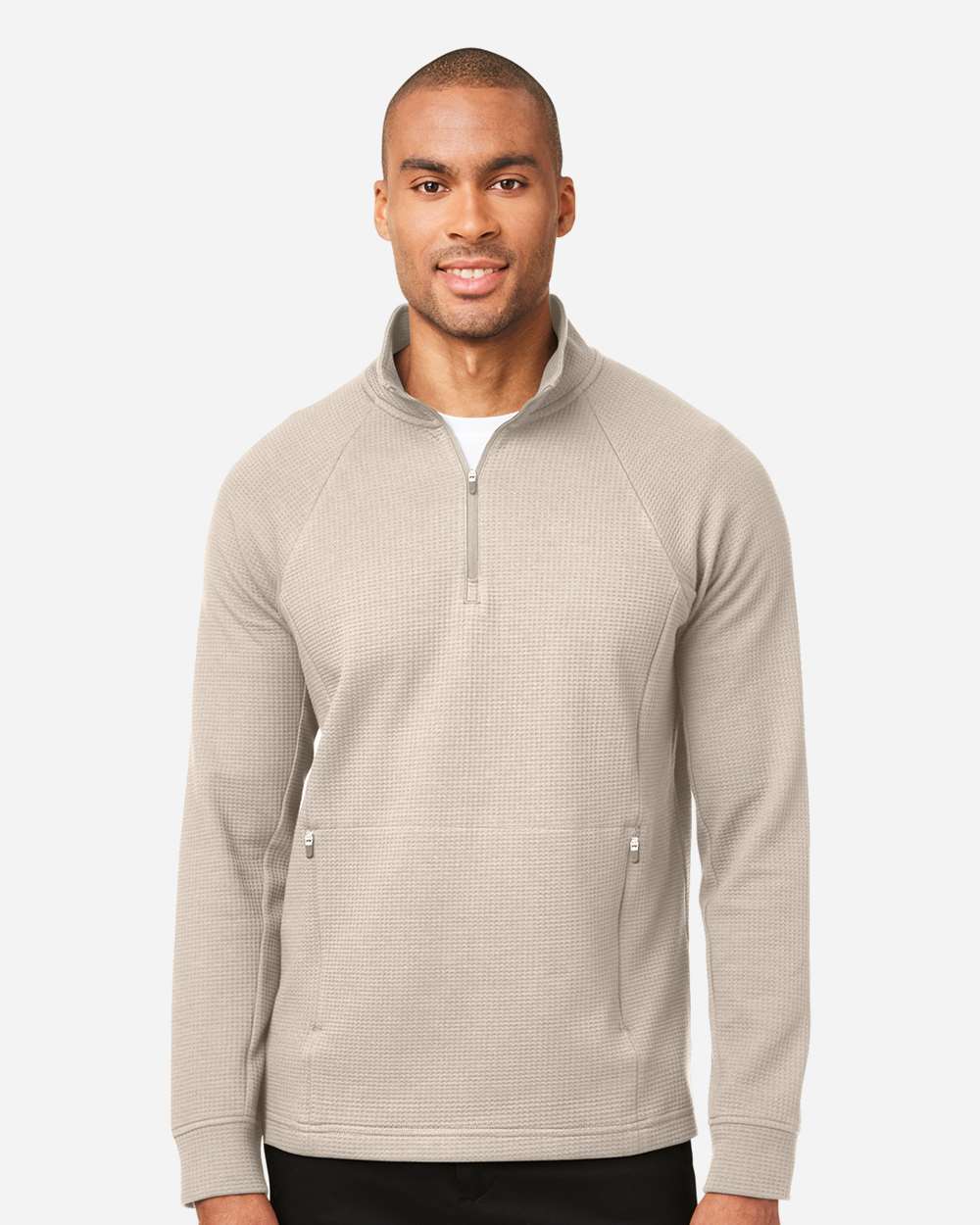 North End-NE200-Men's Rhythm Waffle Quarter-Zip Pullover - Image 23