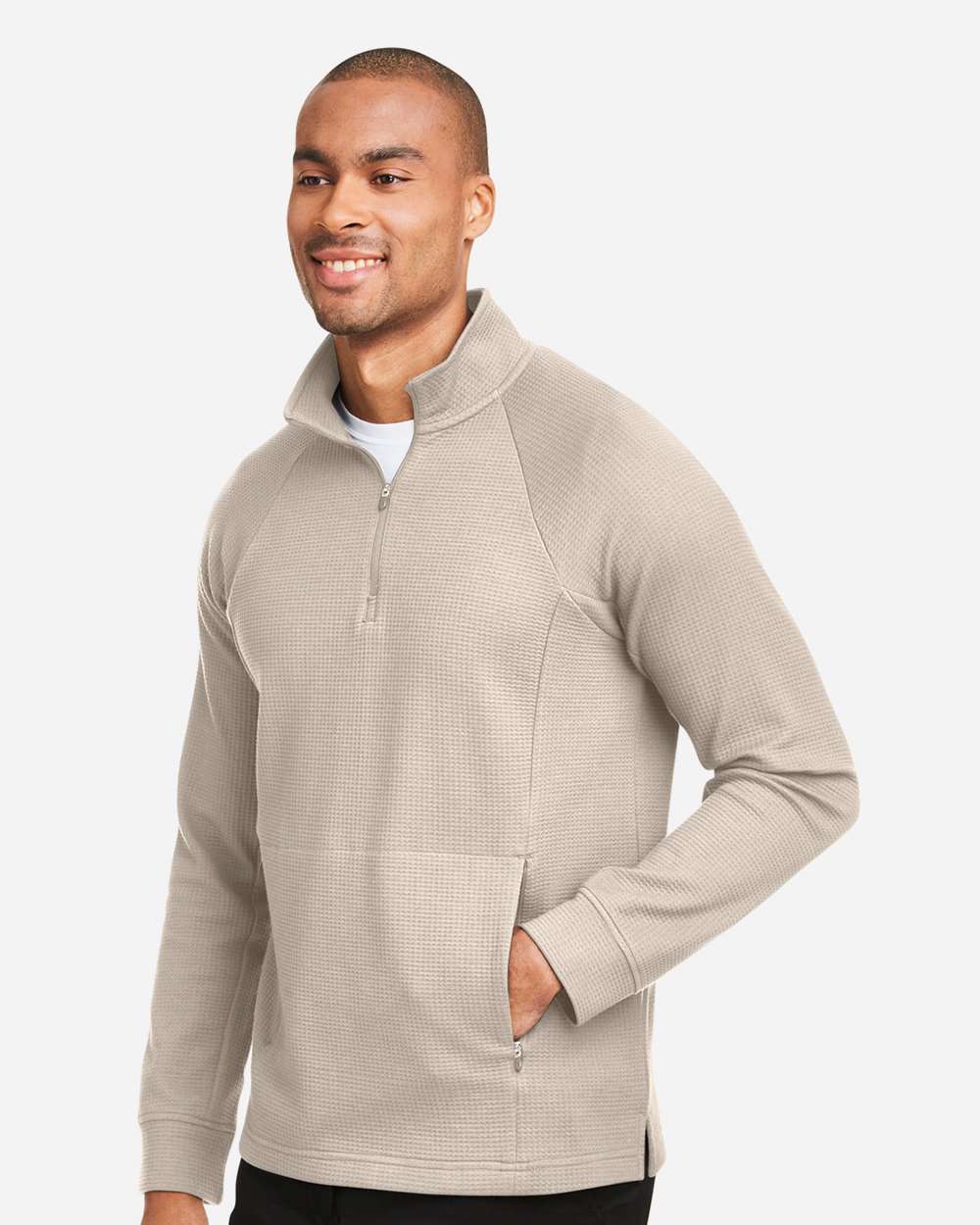 North End-NE200-Men's Rhythm Waffle Quarter-Zip Pullover - Image 24