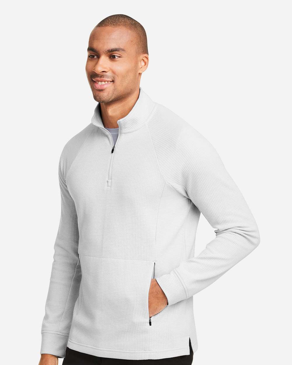 North End-NE200-Men's Rhythm Waffle Quarter-Zip Pullover - Image 30