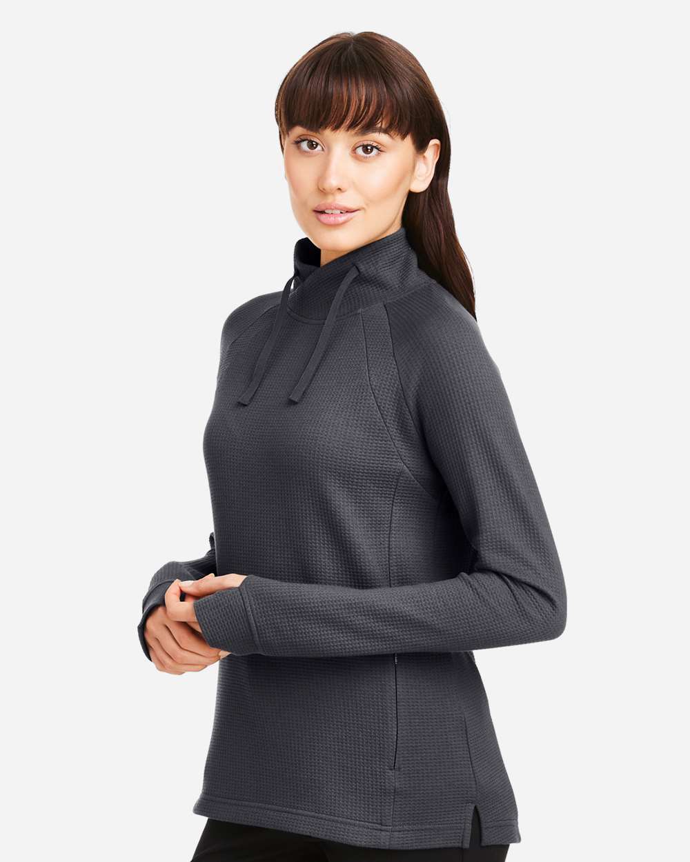 North End-NE200W-Women's Rhythm Waffle Pullover - Image 12
