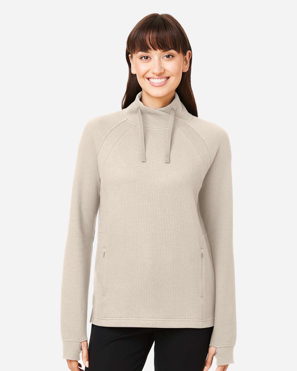 North End-NE200W-Women's Rhythm Waffle Pullover - Image 23
