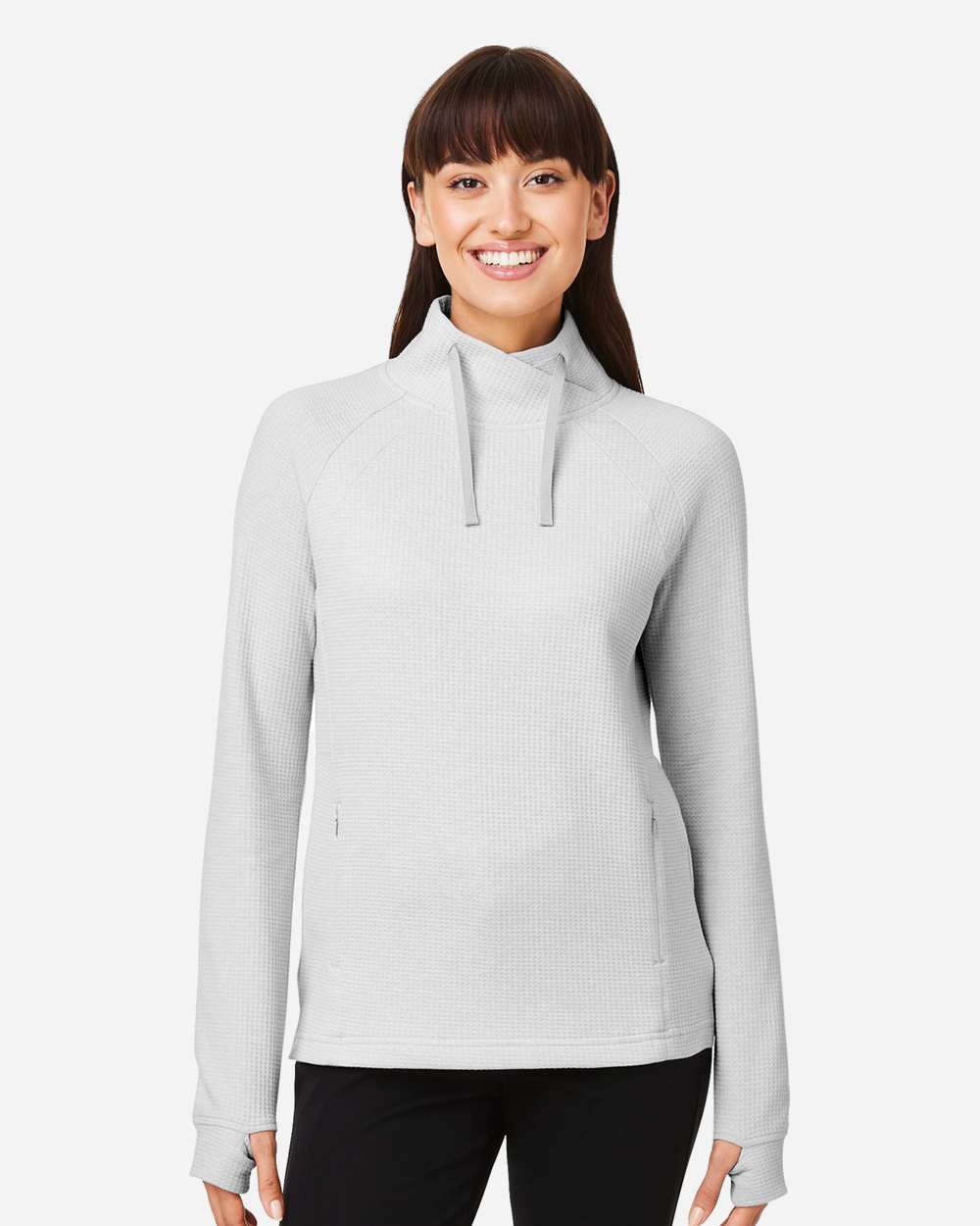 North End-NE200W-Women's Rhythm Waffle Pullover - Image 29