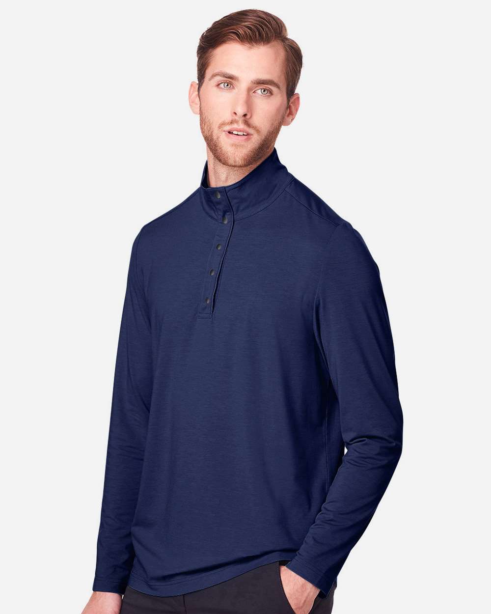 North End-NE400-Men's JAQ Snap-Up Stretch Performance Pullover - Image 20