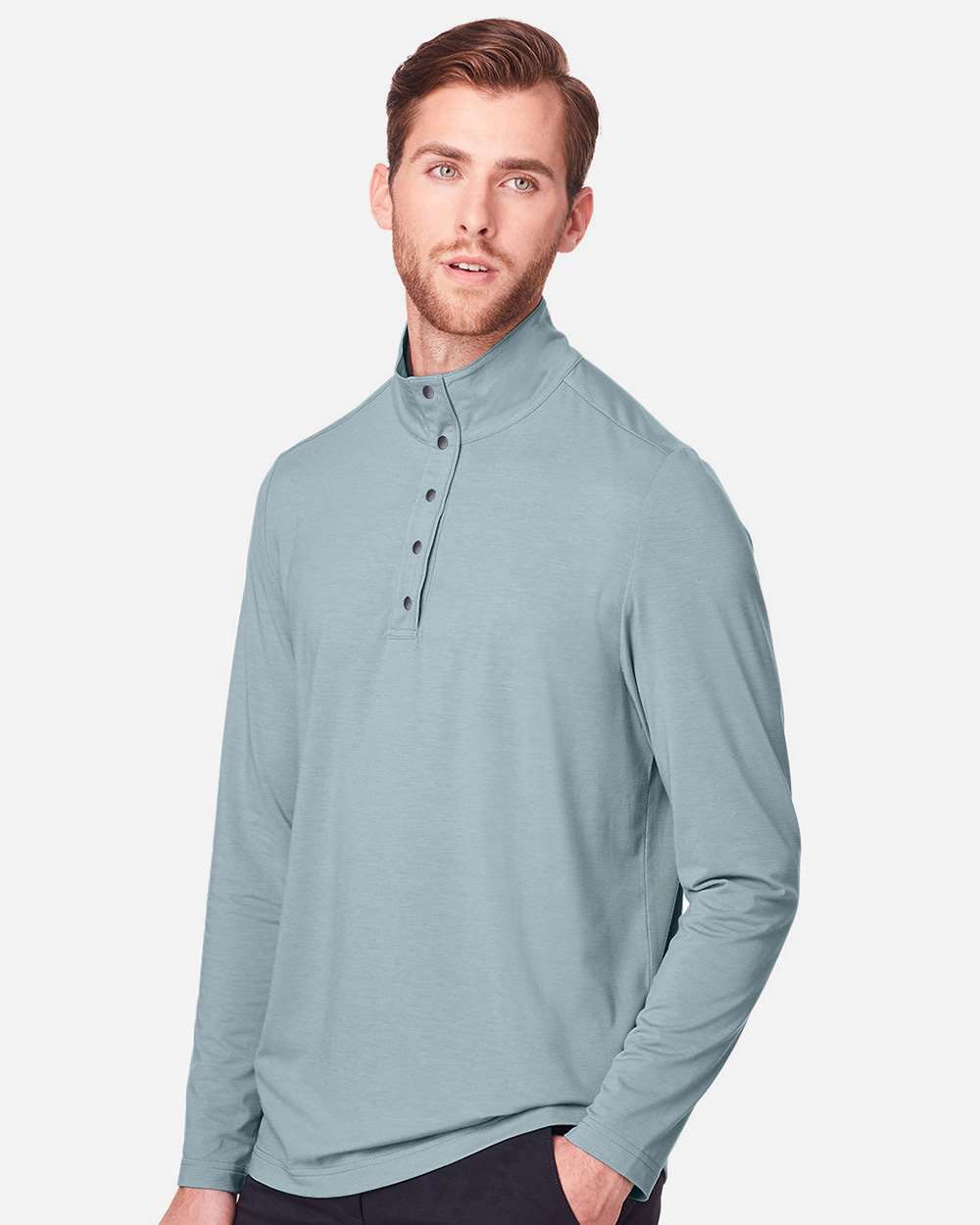 North End-NE400-Men's JAQ Snap-Up Stretch Performance Pullover - Image 25
