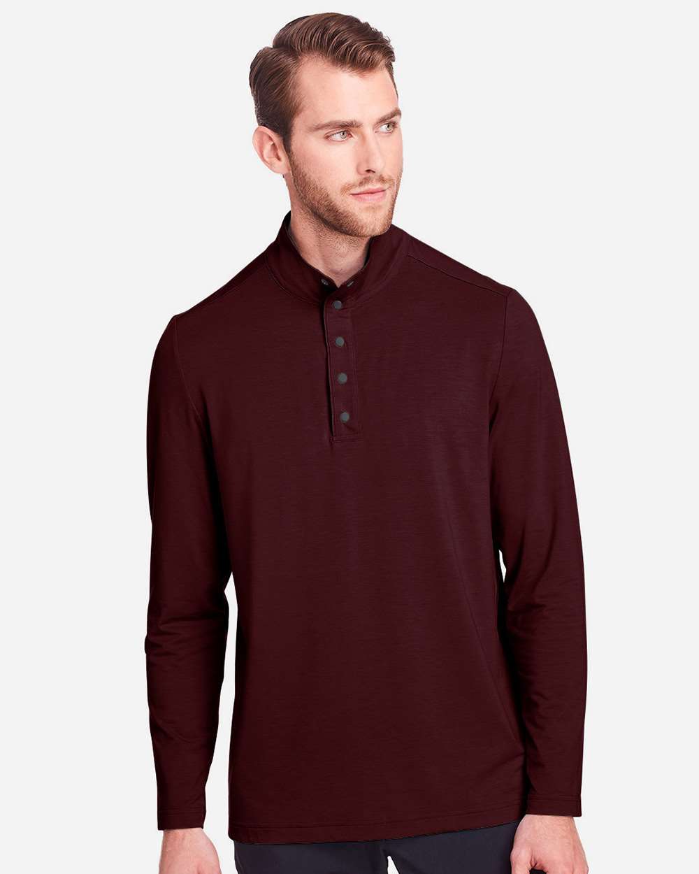 North End-NE400-Men's JAQ Snap-Up Stretch Performance Pullover - Image 9
