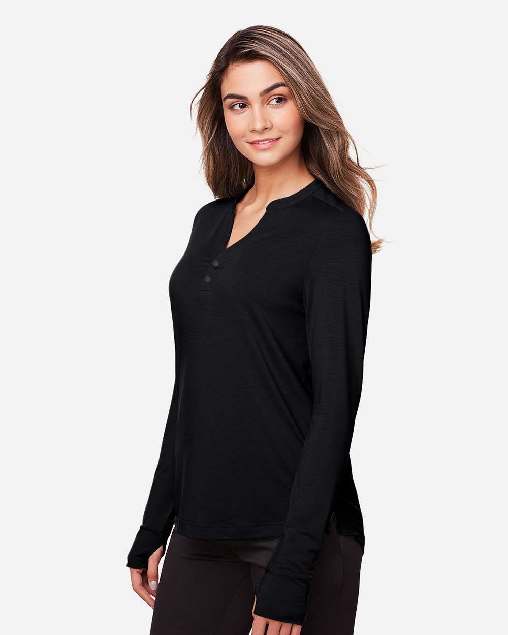 North End-NE400W-Women's JAQ Snap-Up Stretch Performance Pullover - Image 4