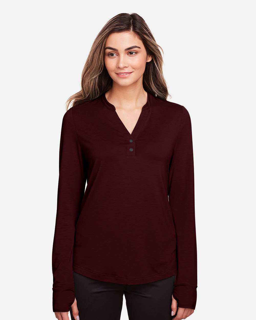 North End-NE400W-Women's JAQ Snap-Up Stretch Performance Pullover - Image 9