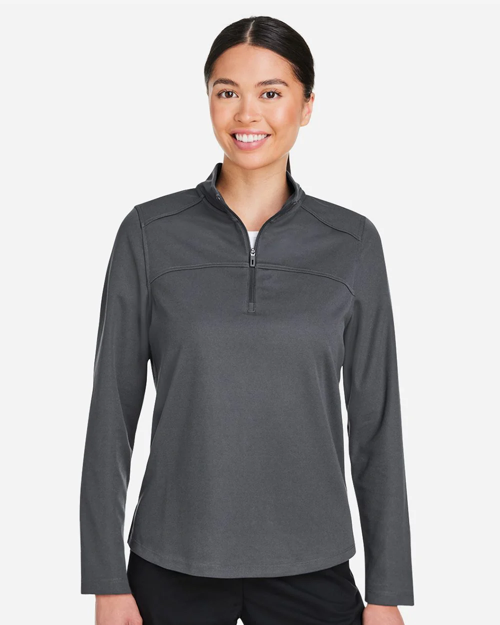 North End-NE412W-Women's Express Tech Performance Pique Quarter-Zip Pullover - Image 7