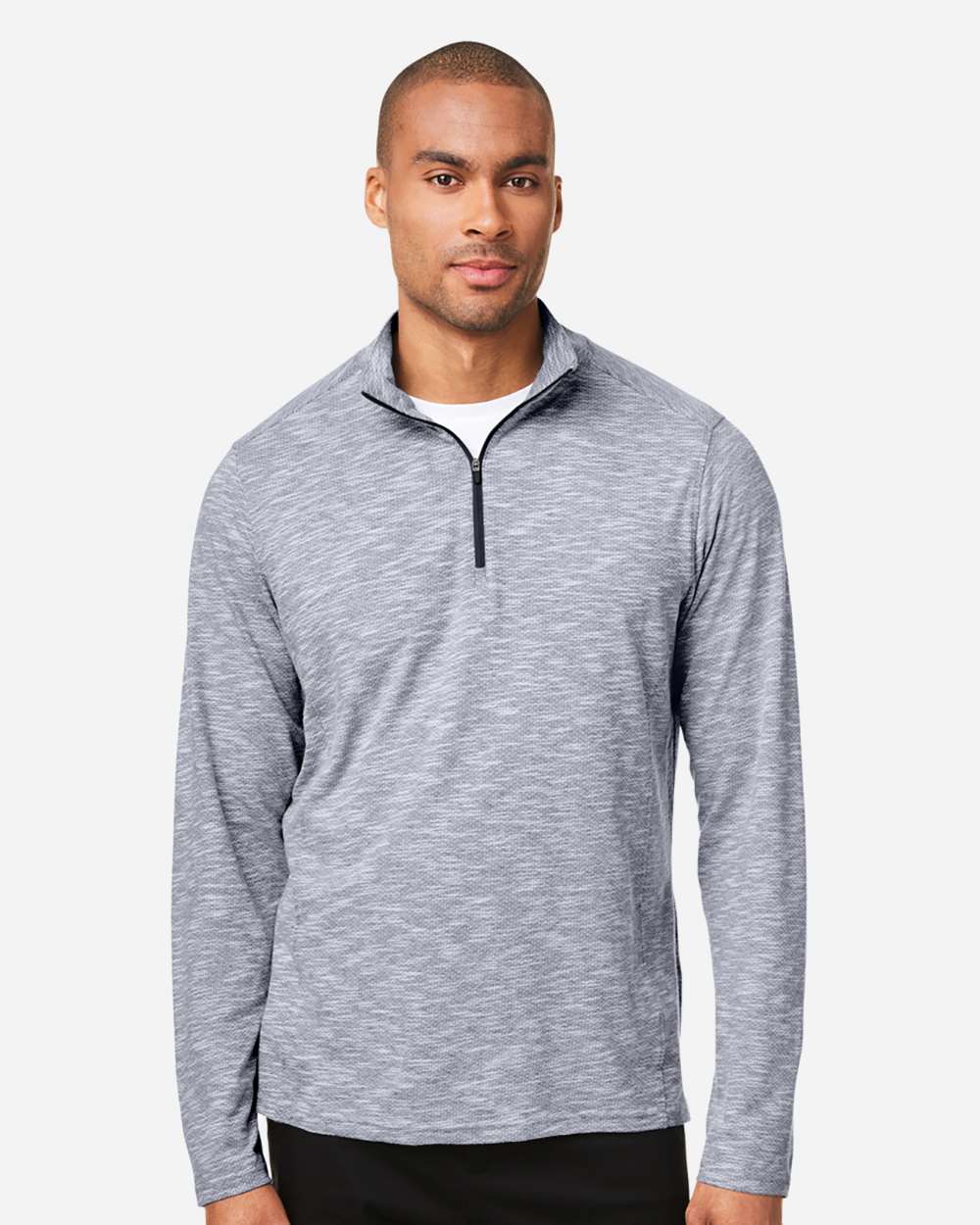 North End-NE415-Men's Eclipse Jacquard Quarter-Zip Pullover - Image 17