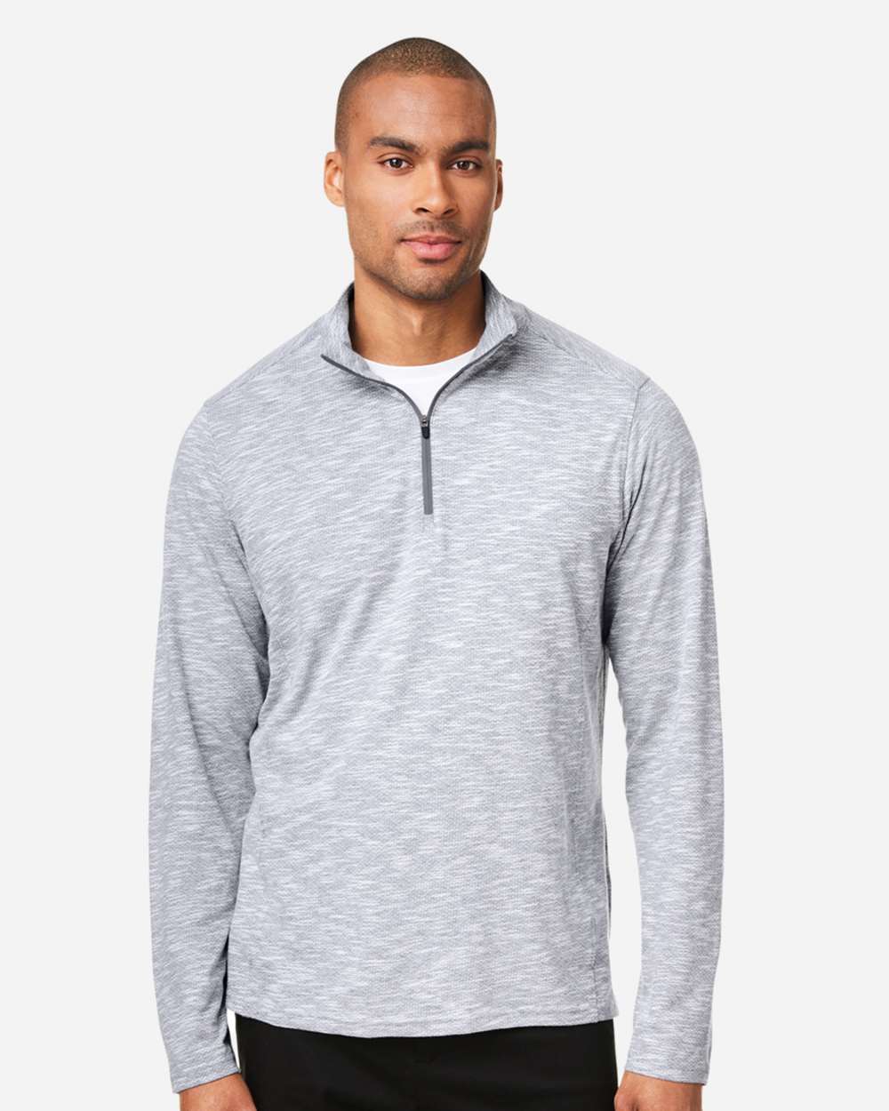 North End-NE415-Men's Eclipse Jacquard Quarter-Zip Pullover - Image 23