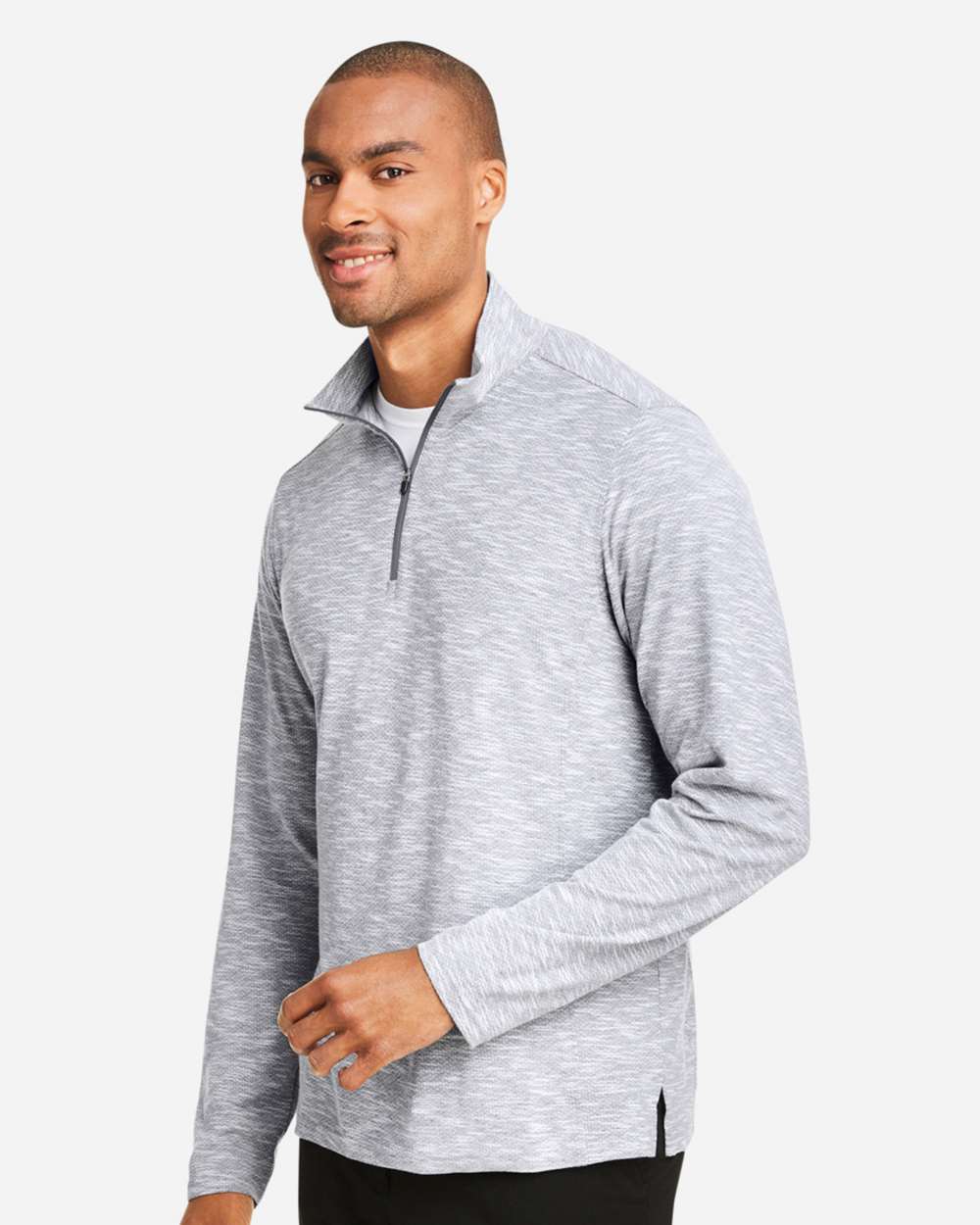 North End-NE415-Men's Eclipse Jacquard Quarter-Zip Pullover - Image 24