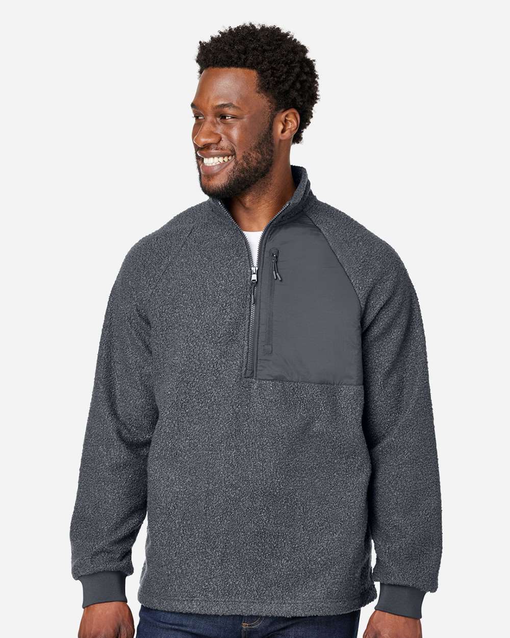 North End-NE713-Men's Aura Sweater Fleece Quarter-Zip Pullover - Image 11