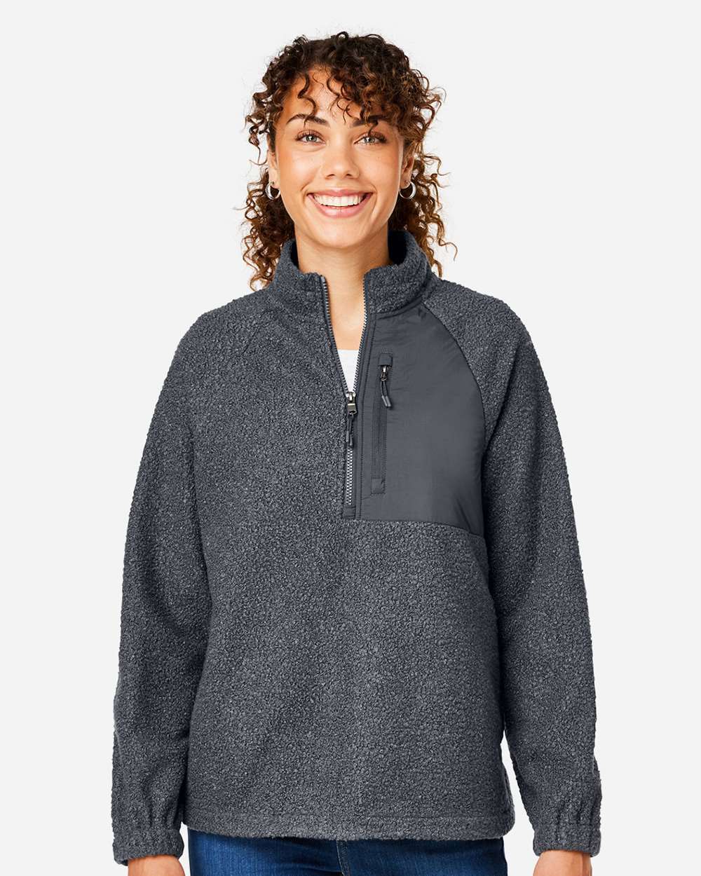 North End-NE713W-Women's Aura Sweater Fleece Quarter-Zip Pullover - Image 11