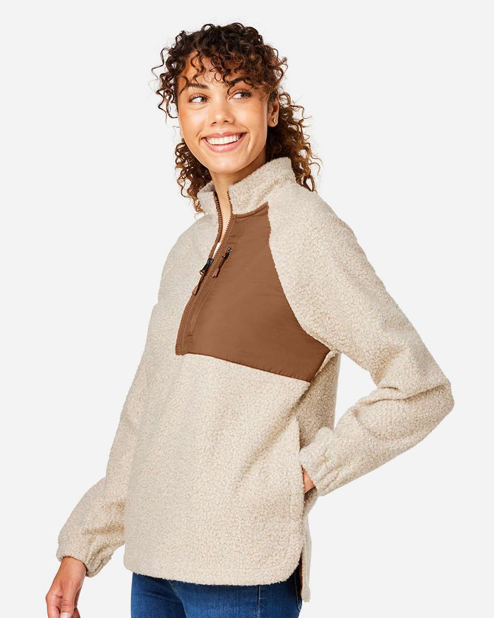 North End-NE713W-Women's Aura Sweater Fleece Quarter-Zip Pullover - Image 18