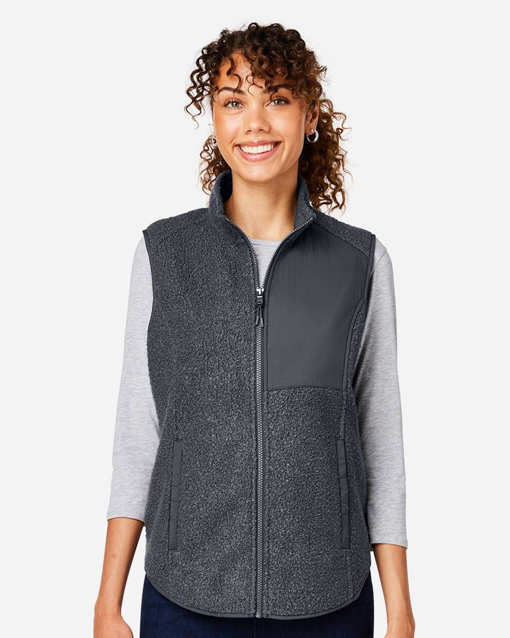 North End-NE714W-Women's Aura Sweater Fleece Vest - Image 11
