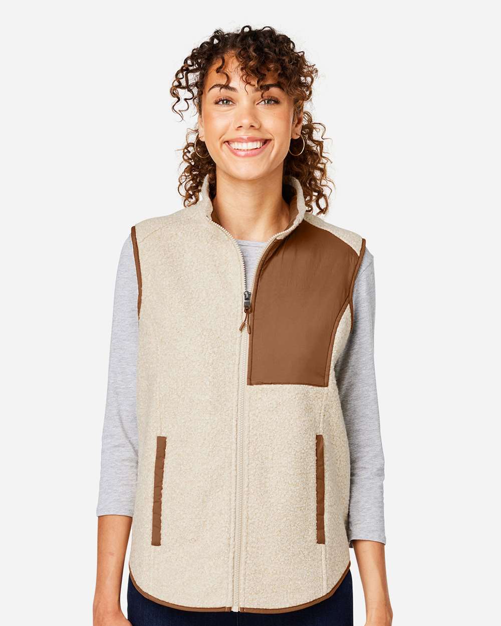 North End-NE714W-Women's Aura Sweater Fleece Vest - Image 17