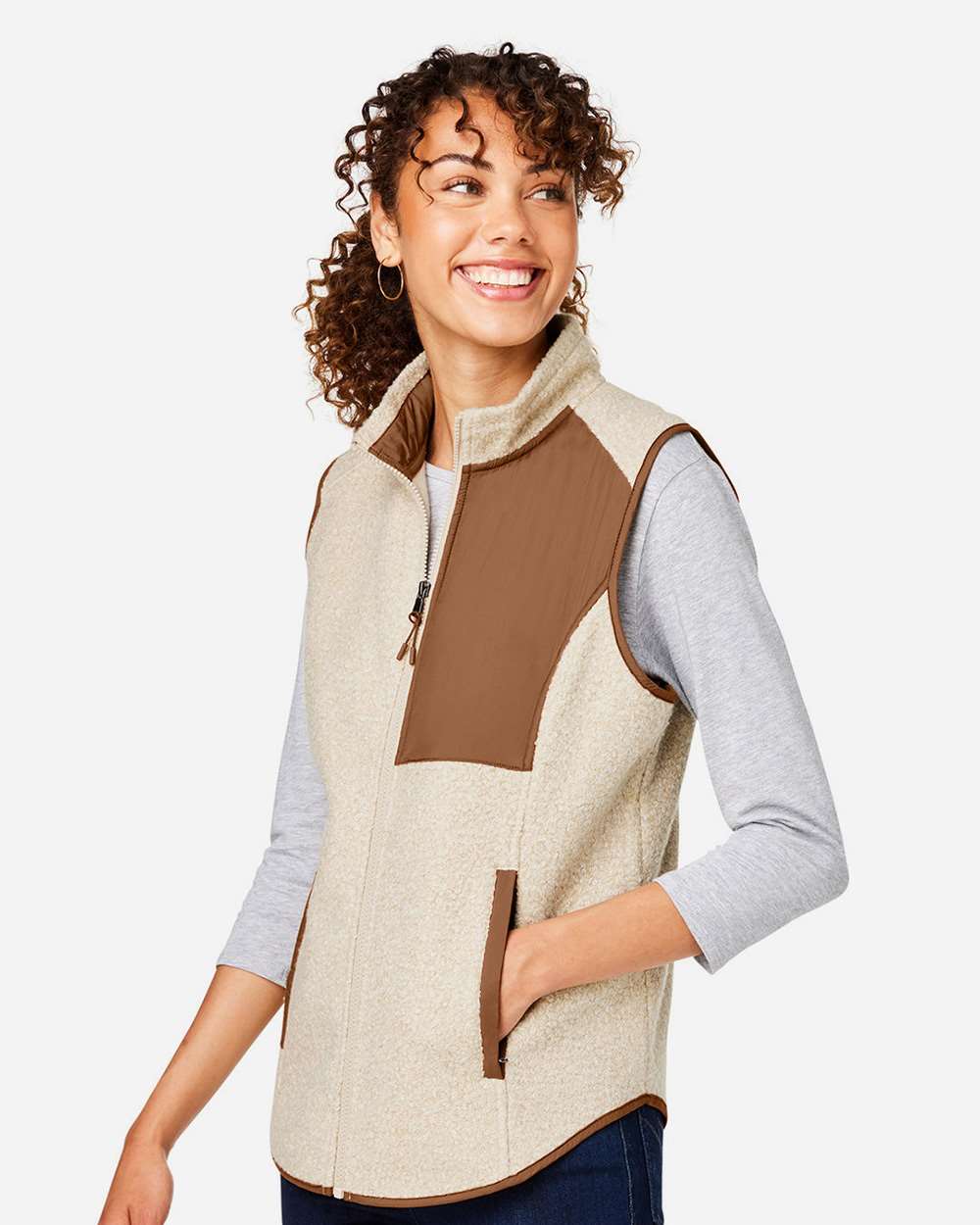 North End-NE714W-Women's Aura Sweater Fleece Vest - Image 18