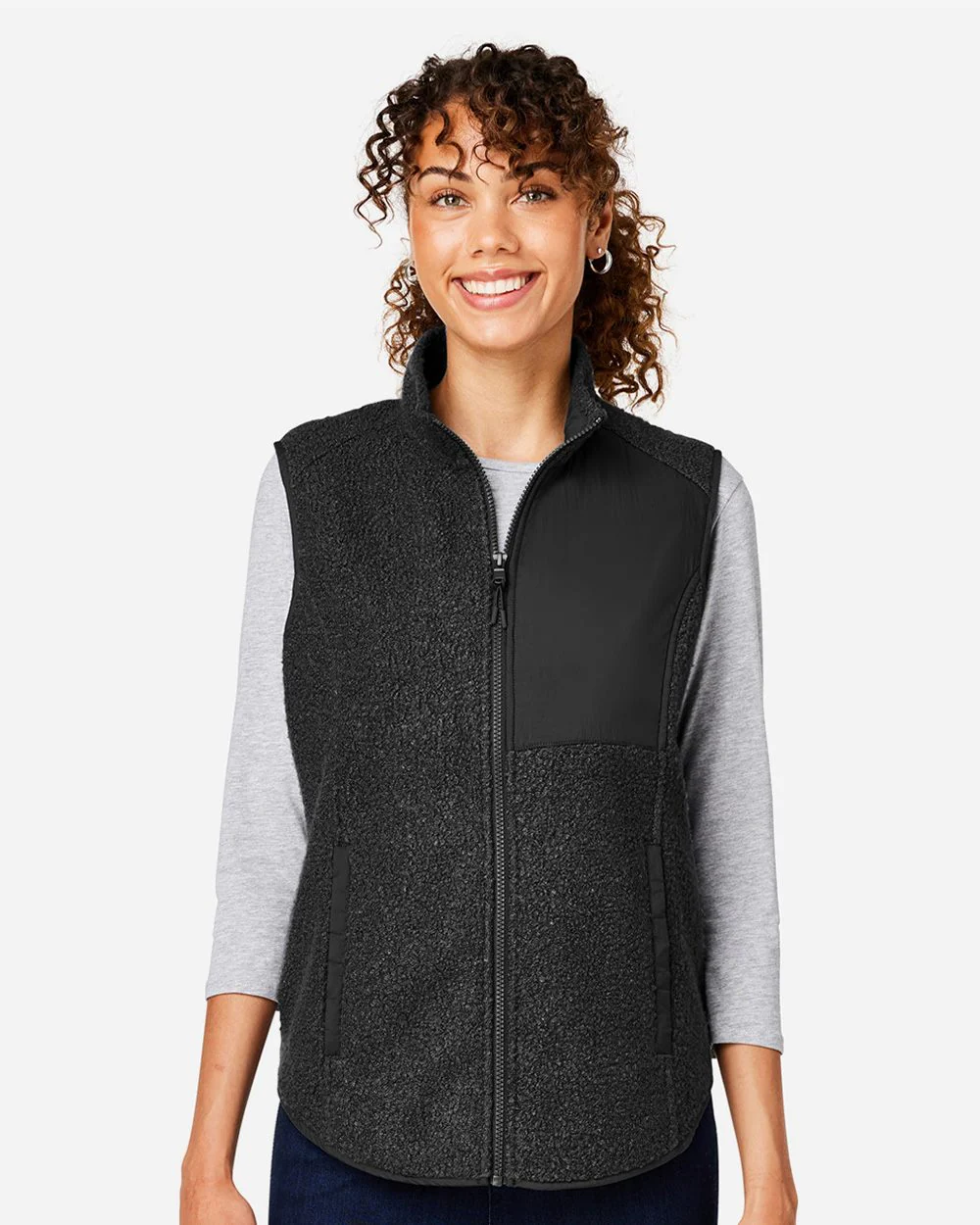 North End-NE714W-Women's Aura Sweater Fleece Vest - Image 7