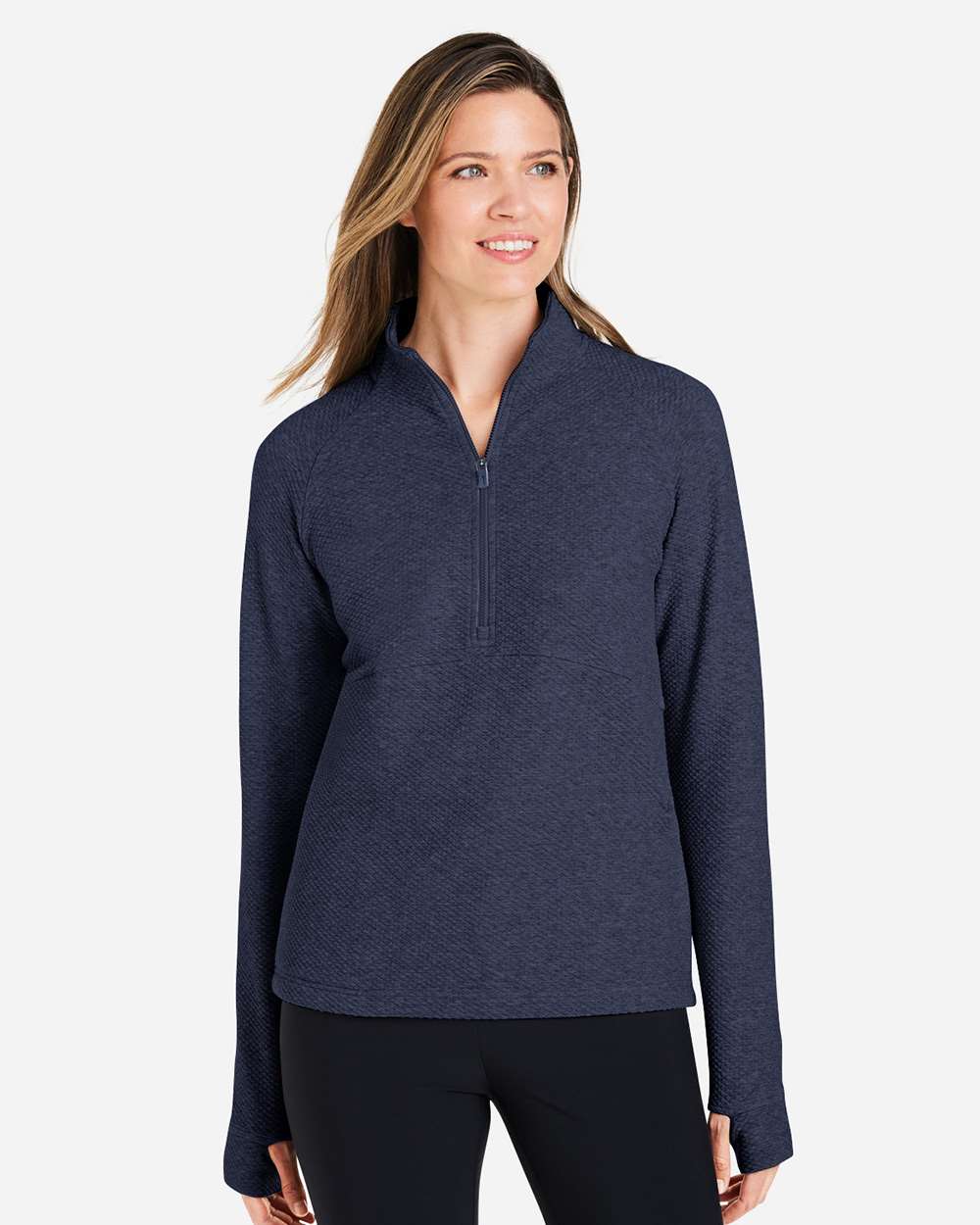 North End-NE725W-Women's Spirit Textured Quarter-Zip Pullover - Image 11