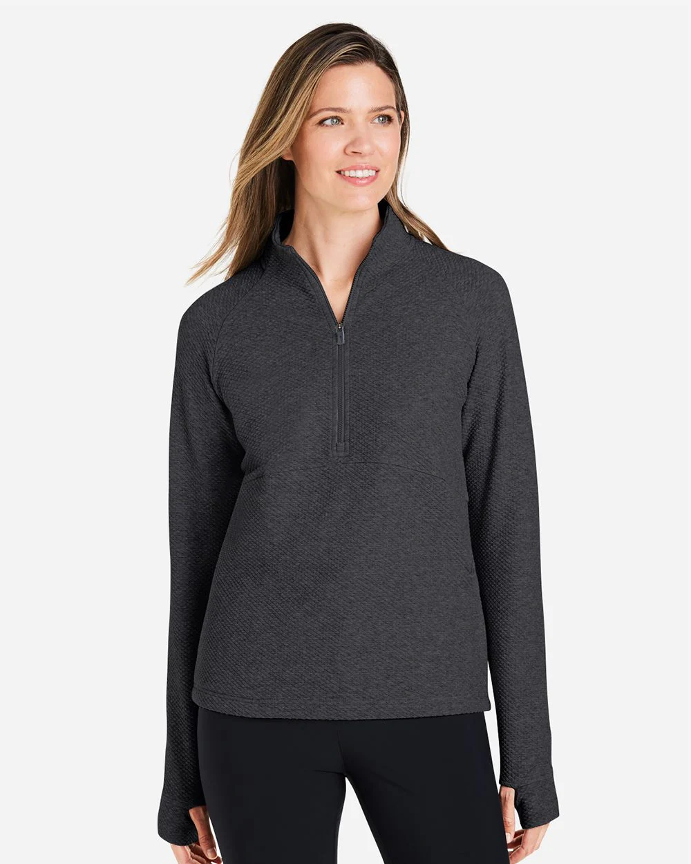 North End-NE725W-Women's Spirit Textured Quarter-Zip Pullover - Image 7