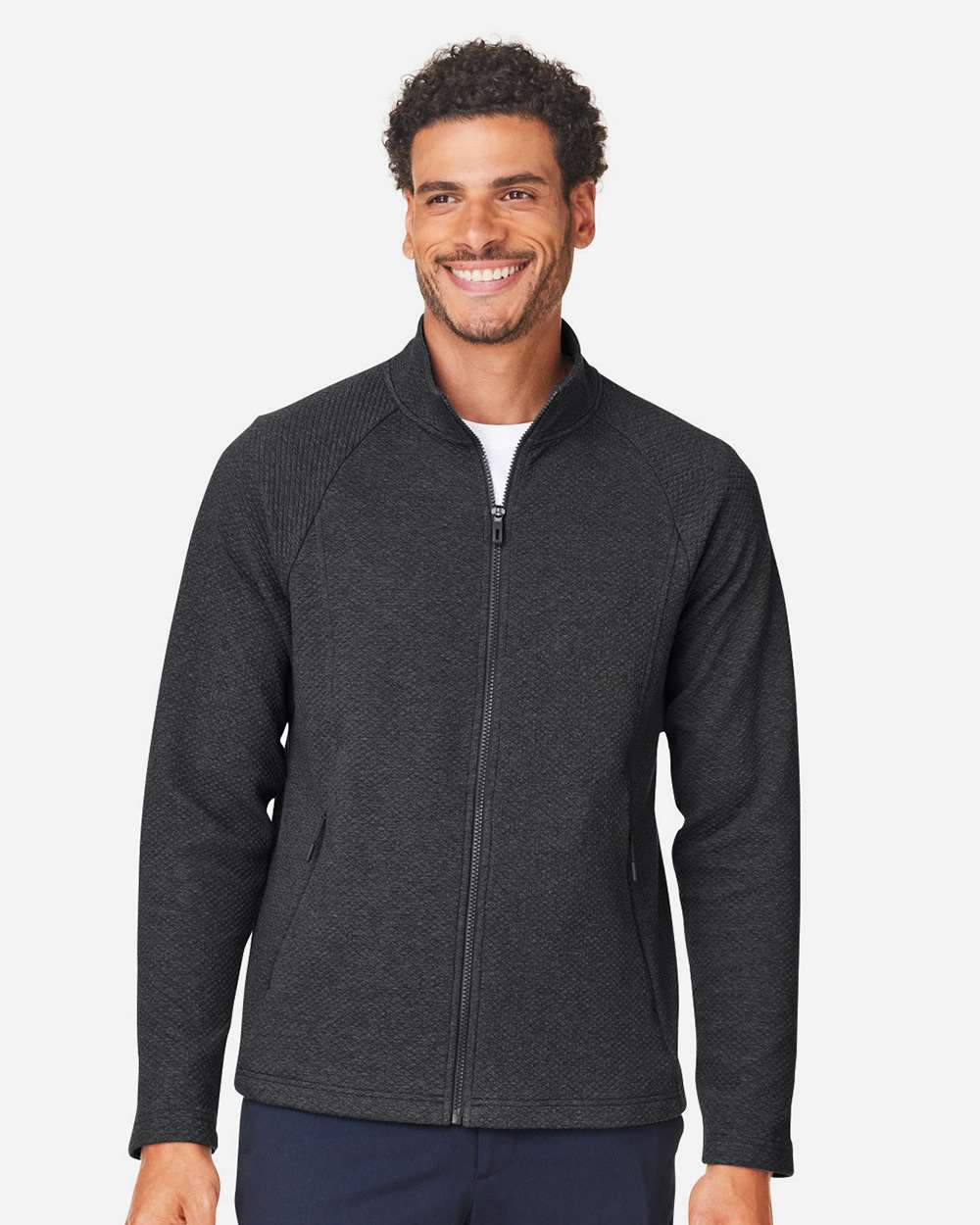 North End-NE727-Men's Spirit Textured Full-Zip - Image 4