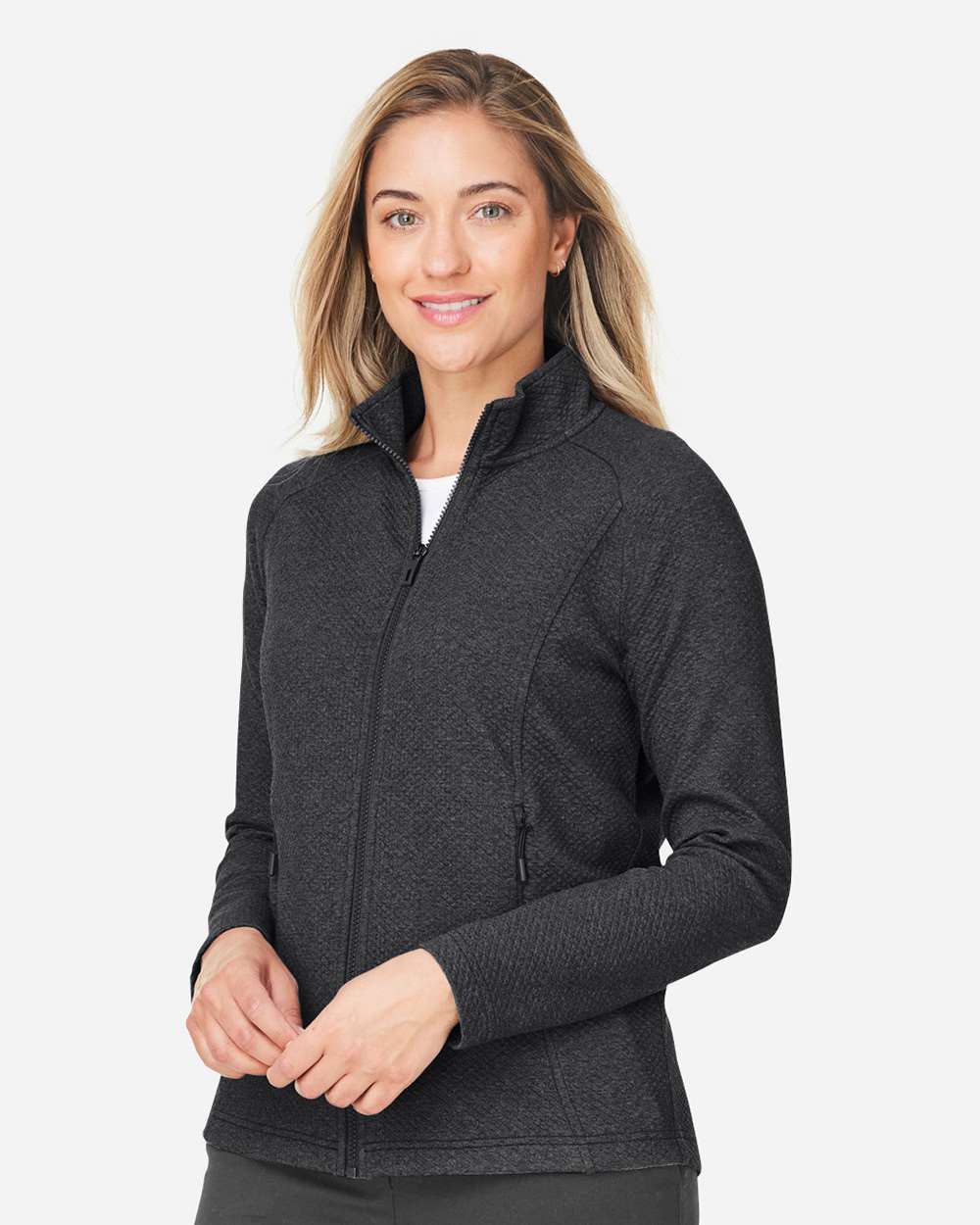 North End-NE727W-Women's Spirit Textured Full-Zip - Image 5