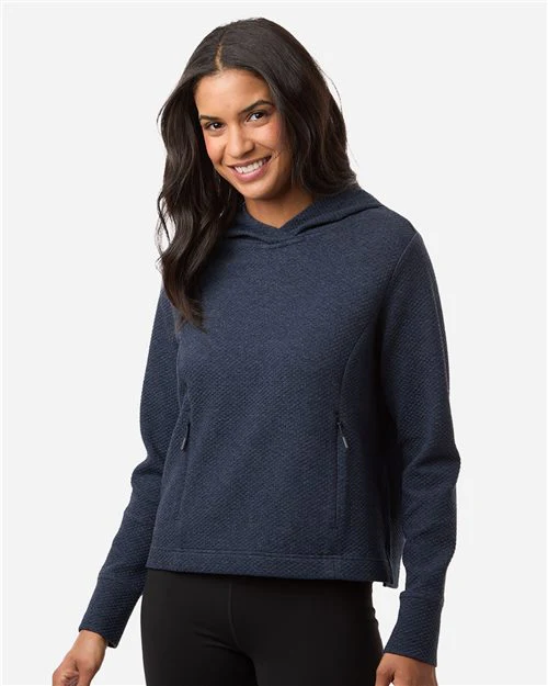 North End-NE729W-Women's Spirit Textured Hooded Pullover - Image 2