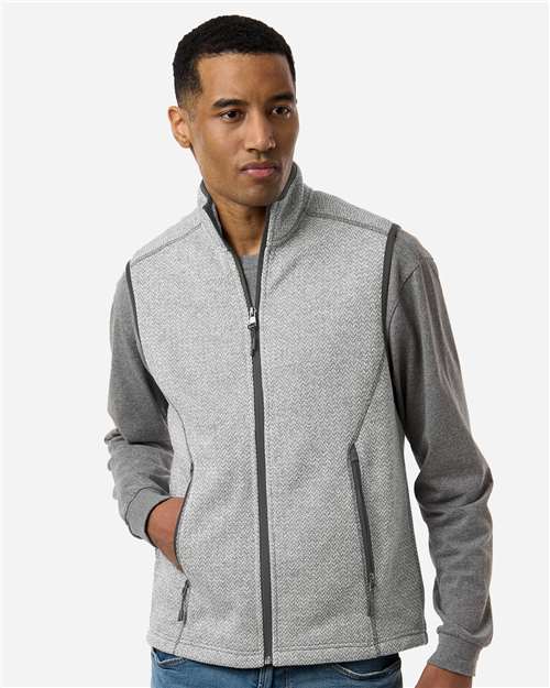 North End-NE731-Men's Jasper Jacquard Fleece Vest - Image 11