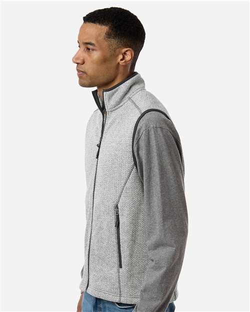 North End-NE731-Men's Jasper Jacquard Fleece Vest - Image 12