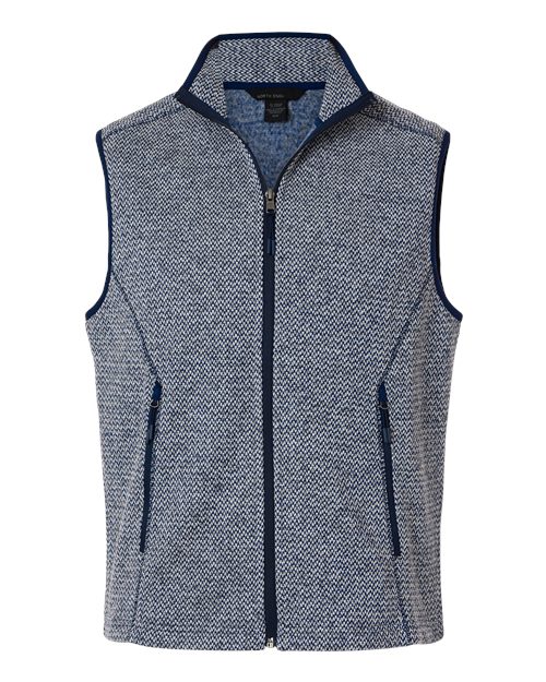 North End-NE731-Men's Jasper Jacquard Fleece Vest - Image 3