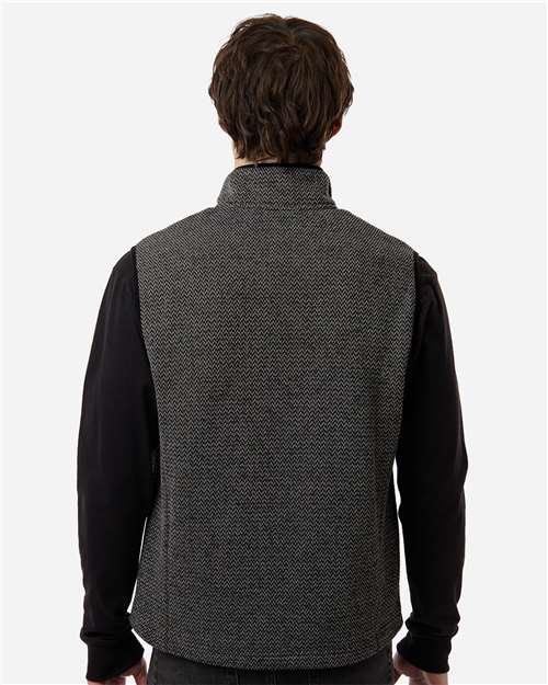 North End-NE731-Men's Jasper Jacquard Fleece Vest - Image 7